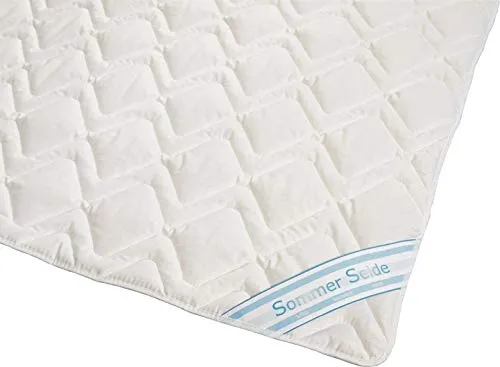 Garanta Naturfaserbettdecke Wildseide Sommer - Leichte Steppdecke für angenehme Nächte - Bettdecken aus Wildseide und Baumwolle für ein luftdurchlässiges und hautsympathisches Schlafklima, ideal für warme Sommernächte.