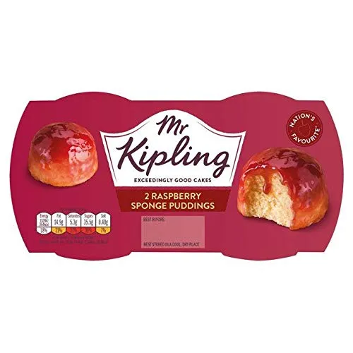 Mr Kipling Dessert-Kuchen Himbeere - 108g - 2er-Packung