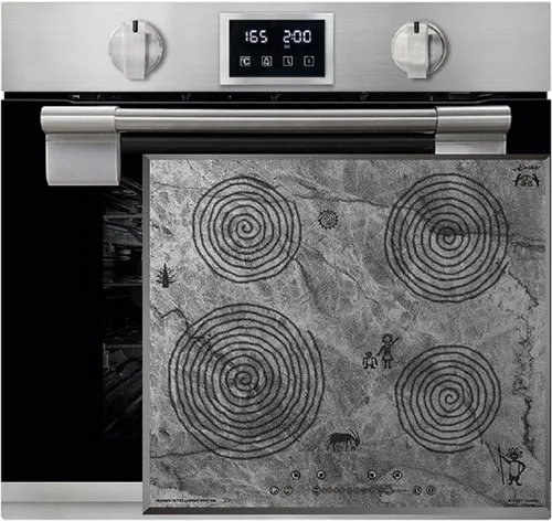 Kaiser Küchengeräte Backofen-Set 79L mit Induktionskochfeld - Backofen-Set mit 11 Funktionen und 79L Volumen, inklusive Induktionskochfeld mit Power-Funktion für schnelles Kochen und einfache Reinigung dank pyrolytischer Selbstreinigung.