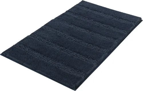 Badematte MONROVIA, Navyblau, 60 x 100 cm, rutschhemmend - Badematten aus Polyester, rutschhemmend beschichtet und fußbodenheizungsgeeignet für maximalen Komfort und Sicherheit im Badezimmer.