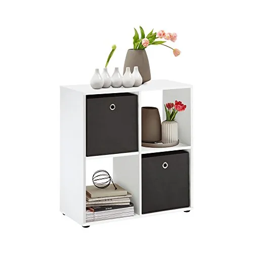 FMD Möbel Mega 400 Regal - Standregal aus Holz, kratz- und abriebfest mit pflegeleichter Oberfläche, ideal für jeden Raum. Maße: 70.1 x 33.0 x 73.0 cm.