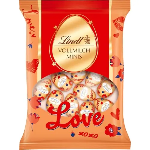 Lindt Schokolade | Mini-Eier Vollmilch Message Edition | 180g | Mini Vollmilch-Schokoladeneier | Osterschokolade | Perfekte Oster-Schokolade zum Teilen & Genießen
