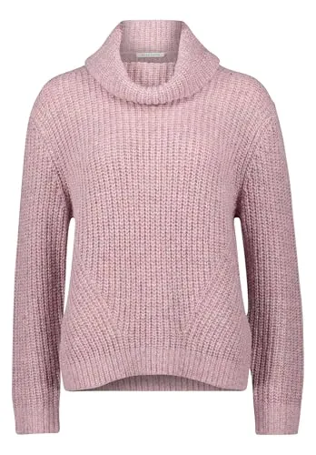 Betty & Co Damen Strickpullover mit Lurexfaden 38, Rose Melange