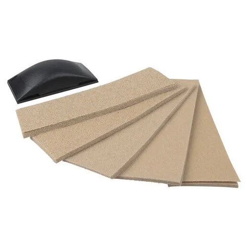 Wolfcraft Handschleifer-Set 51-tlg. Schleifklotz Schleifer Schleifpapier