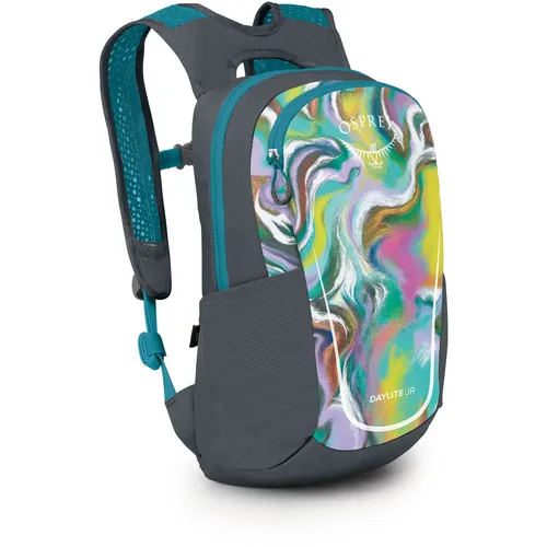 Osprey Daylite Youth Pack - Euphoria Rainbow Print - Kinderrucksäcke | Fröhlicher und funktionaler Rucksack mit vielen Fächern, ideal für die Kleinsten, um Ausrüstung und Schätze sicher zu verstauen.