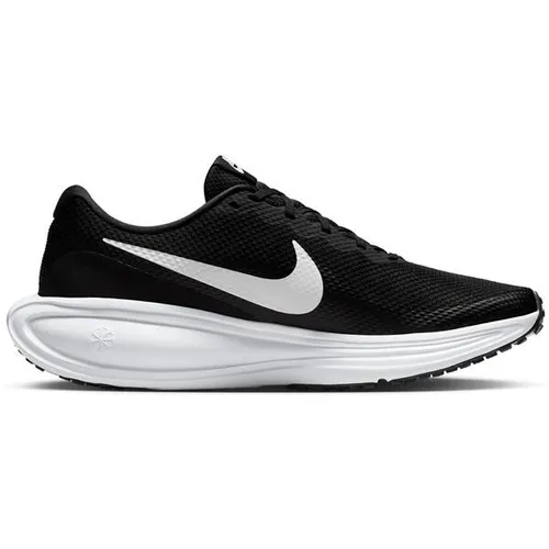 Nike REVOLUTION 8 Laufschuhe Herren, Größe 43 - Schwarz-Weiß - Atmungsaktive Laufschuhe mit flexibler Gummi-Außensohle und bequemer Schaumstoff-Mittelsohle, ideal für alle Laufarten.