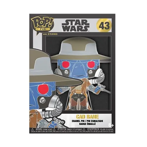Funko Pop! Large Enamel Pin Star Wars: Clone Wars - CAD Bane Emaille-Nadeln - Niedliche Brosche Zum Sammeln - Für Rucksäcke & Taschen - Geschenkidee - Offizielle Handelswaren