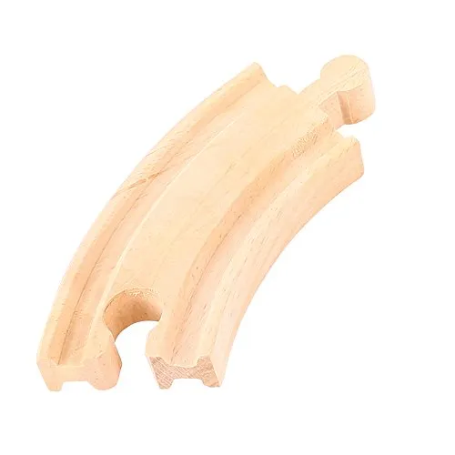 Bigjigs Rail Kurze Kurvenschienen (Pack von 4)