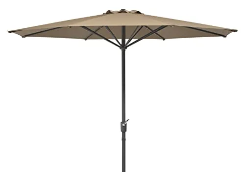 Schneider Sonnenschirm Korsika, rund 320 cm - Sonnenschirm mit 100% Polyester-Bespannung, wasserabstoßend und UV-Schutz 50+, ideal für Garten und Balkon, stabiler Alu/Stahl-Rahmen für hohe Langlebigkeit.