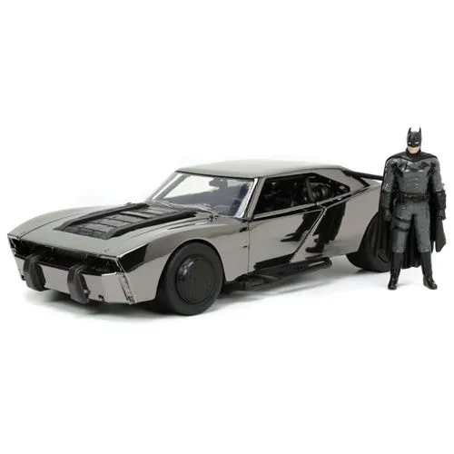 Jada Toys DC Batmobil mit Batman Figur - Spielzeug-Set für Fans und Sammler - Spielfigur Spielsets - Authentisches Batmobil im Maßstab 1:24 mit detailreicher Batman Figur, perfekt für Kinder ab 8 Jahren und Sammler.
