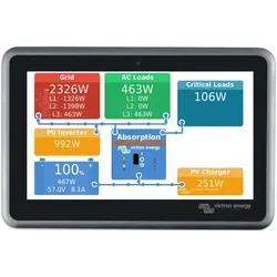 Victron Ekrano GX - All-in-One Kommunikationszentrale - Photovoltaik-Zubehör mit wasserdichtem 7”-Display, ideal für anspruchsvolle Umgebungen wie Schiffe und perfekt geschützt vor den Elementen.