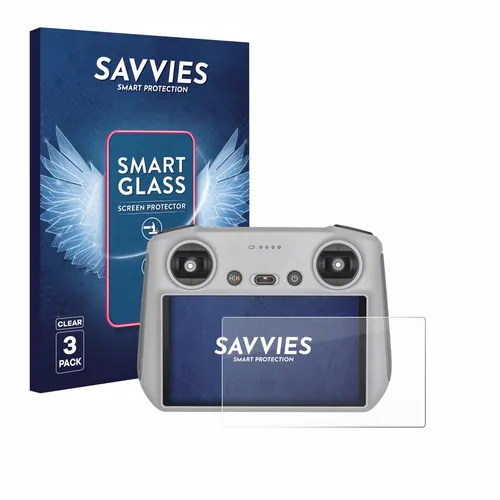 3x Savvies Schutzglas für DJI RC Controller Panzer Folie Glas klar
