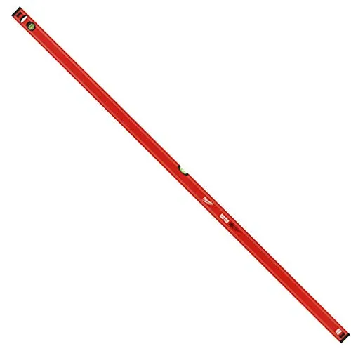 Milwaukee Wasserwaage Slim 180 cm Waage Wasser-Waage, Rot