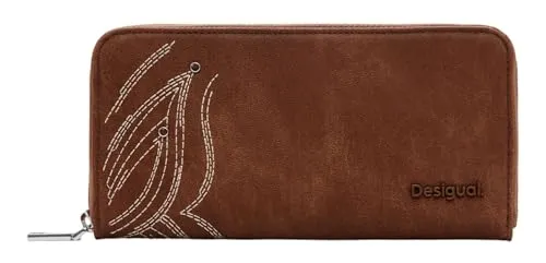 Desigual Goodall Sand Fiona Wallet Arena - Damen-Geldbörsen mit schickem Design und praktischer Fächerung für stressfreies Bezahlen. Maße: 20,5 x 11 x 2,5 cm.