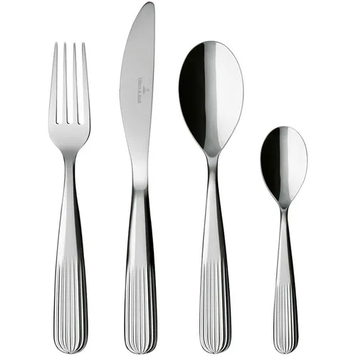 Villeroy & Boch Rose Garden Besteckset 24tlg. Silber/Platin - Hochwertiges 24-teiliges Tafelbesteck für 6 Personen, spülmaschinenfest und ideal für festliche Anlässe oder Outdoor-Partys. Ergonomische Griffe und edles Reliefdekor sorgen für ein stilvolles Esserlebnis.