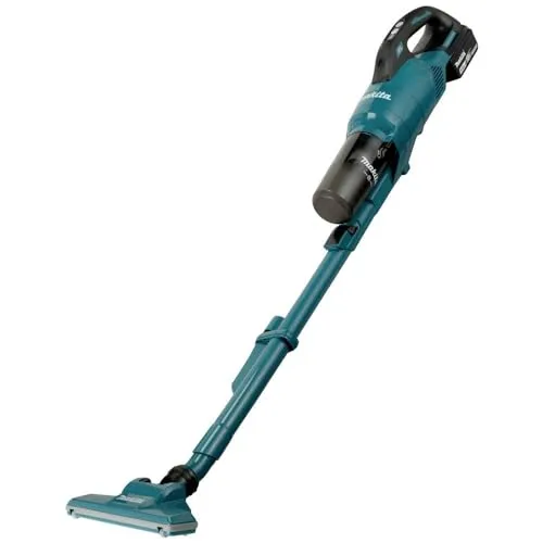 makita DCL286FRF Akku-Staubsauger - Kabelloser Staubsauger mit 18 V Akku, leise und beutellos für schnelle Reinigung überall