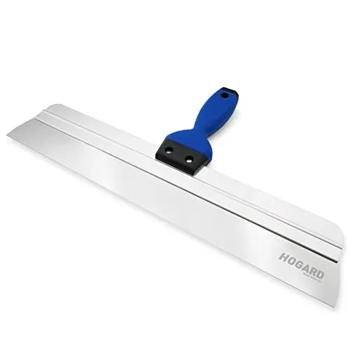 HOGARD Flächenspachtel aus Rostfreiem Stahl mit Weichem | Ergonomischem Griff - Perfektes Spachtelwerkzeug | Breitspachtel hergestellt in der EU | 450 mm Klingenlänge