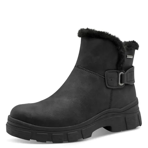 Tamaris Damen Stiefel Leder schwarz 38
