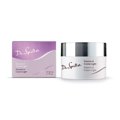 Dr. Spiller Vitamin A Creme Light - Gesichtspflege - Feuchtigkeitscreme mit Vitamin A für strahlende Haut, hilft die Hautstruktur zu verbessern und fördert die Zellerneuerung.