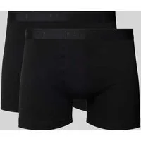 Falke Boxershorts mit elastischem Logo-Bund im 2er-Pack in Black, Größe M