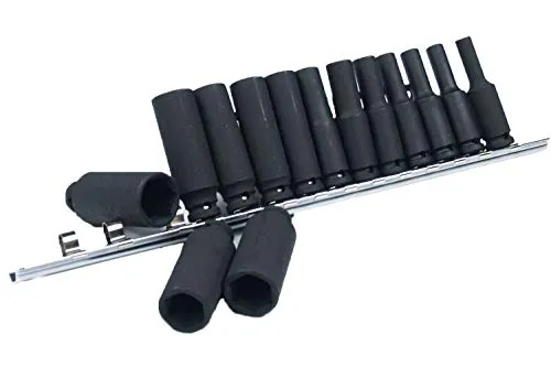 Craft-Equip 14 tlg. Schlagschrauber Steckschlüssel Satz 1/4