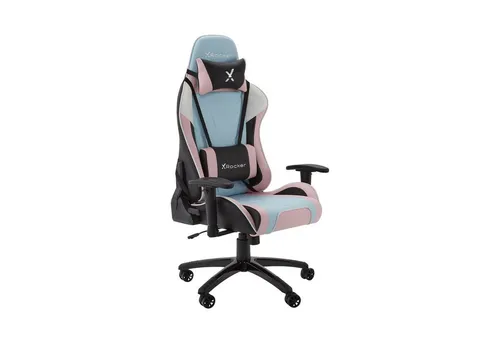 X Rocker Agility Gaming Bürostuhl - Pink/Bubblegum - Stylischer Gaming-Stuhl für Erwachsene mit verstellbarer Höhe und neigbarer Tischplatte - ideal für lange Gaming-Sessions!