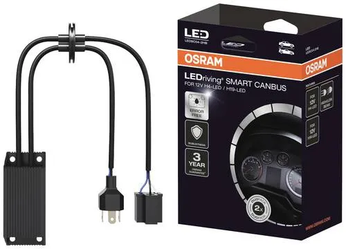 OSRAM Auto-Lampen-Adapter LEDriving LEDSC04, Smart Canbus - Autobeleuchtungen, umgeht Lampenausfallerkennung und verhindert Fehlermeldungen. Spritzwassergeschützt und einfache Installation für Dacia, Ford, Mitsubishi, Volkswagen.