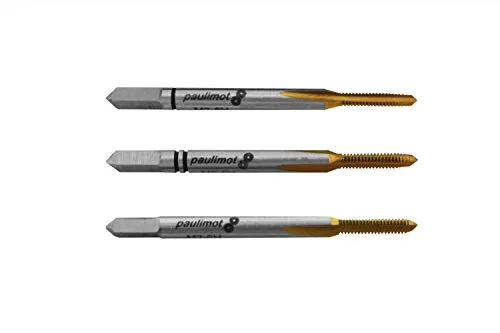 PAULIMOT Hand-Gewindebohrer-Satz 3-teilig M2 x 0,4