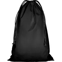 Zuziehbeutel - Baumwolle | OEKO-TEX 100 zertifiziert | 30x45cm | Jutebeutel | Einkaufstasche | unbedruckt, schwarz