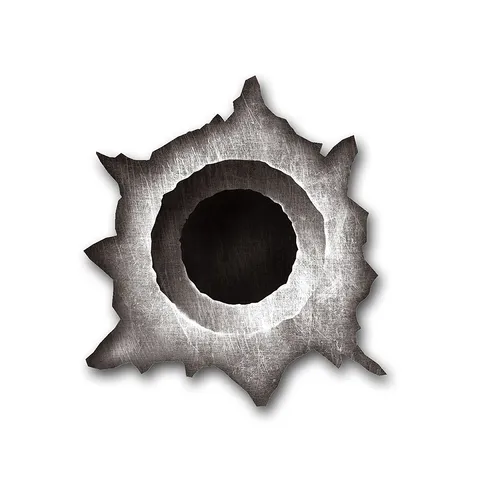 Sticker Einschuss-Loch I 8 x 9 cm I kfz_148