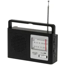 AM/FM-Radio ADLER AD 1909 - Kompaktes und leichtes AM/FM-Radio, ideal für unterwegs mit klarer Klangqualität und einfacher Bedienung.