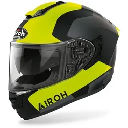 Airoh ST.501 Dock Helm, schwarz-gelb, Größe XS - Aerodynamischer Motorradhelm mit hervorragender Belüftung und kratzfestem Racing-Visier. Ideal für Fahrten, die Komfort und Sichtbarkeit erfordern.