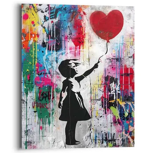 REINDERS Wandbild, Graffiti-Ballon, Teenager Zimmer, MDF, 50 x 40
