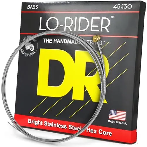 DR STRINGS MH5130 Bass-Saiten - Gitarren- & Bass-Zubehör mit mehr Tiefe im Ton und präziser Ansprache, ideal für harmonische Spieltechniken.