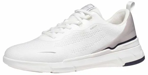Geox Herren U VITTOUR B Sneaker, Weiß/Lt. Grau, 41 EU