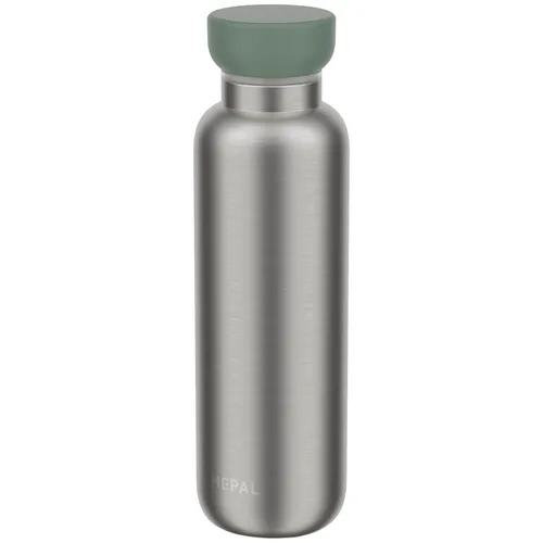 MEPAL Isolierflasche Ellipse 0,5 l in nordic sage - Thermobehälter aus Edelstahl mit Silikon, hält Getränke lange warm oder kalt, ideal für unterwegs oder im Büro.