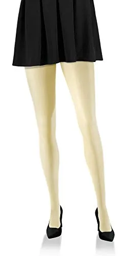 sesto senso Thermostfumpfhose Damen Strumpfhose Winter Warm 100 Den Blickdicht Elfenbein 3 M Ecru