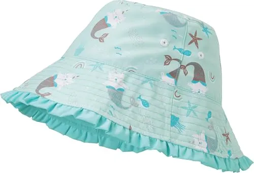 Playshoes Mädchen UV-Schutz Sonnenhut Bademütze Kopfbedeckung, Einhornmeerkatze, 51cm