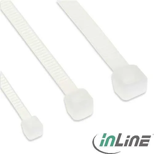 InLine Kabelbinder, Länge 300mm, Breite 3,6mm, natur, 100 in beige von InLine