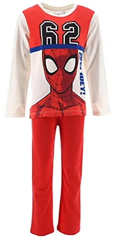 Spiderman Jungen Lang Pyjama Schlafanzug (Weiß, 3 Jahre) - Bequemer Spiderman Lang Pyjama für Jungen, ideal für gemütliche Nächte. Mit coolem Design und hochwertigem Material für angenehmen Schlaf. Perfekt für kleine Abenteuerlustige!  