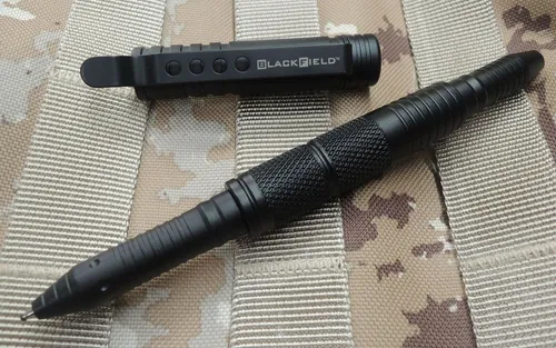 BlackField Tactical Pen Kugelschreiber Kubotan aus Metall schwarz 88256