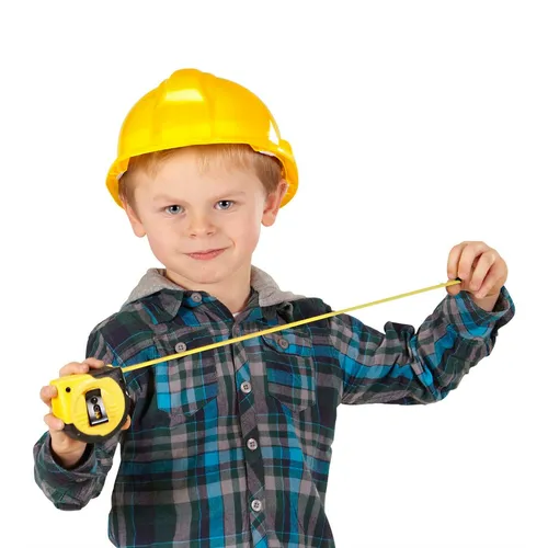 Bauarbeiter Helm für Sicherheitsarbeit Gelb für Karneval Mottoparty Fasching