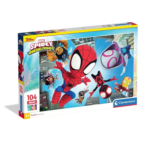 CLE puzzle 104 maxi SuperKolor Spidey_Frien.23777 Clementoni 8005125237777