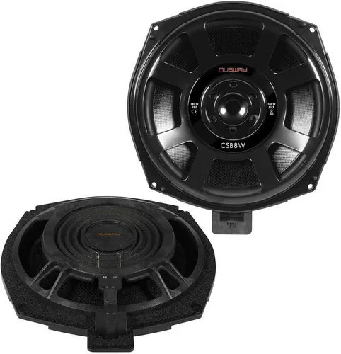 CSB8W Subwoofer Paar für BMW - Car-HiFi-Lautsprecher mit 180 Watt RMS, Dual Neodym Magnet und Glasfaser-Membran für kraftvollen Bass in BMW E/F/G Modellen.