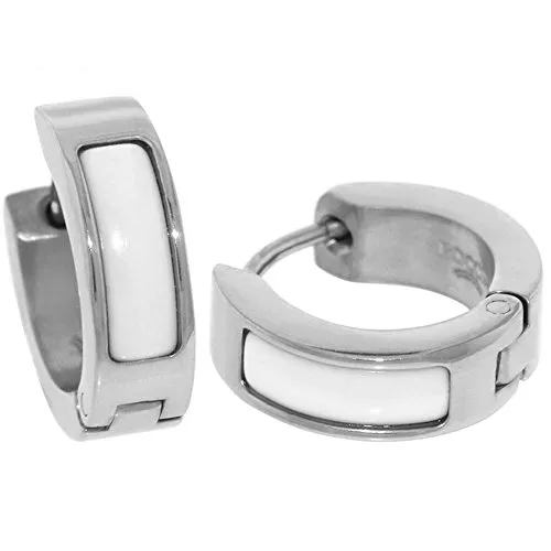 Boccia Damen-Creolen Titan Keramik von Boccia Titanium