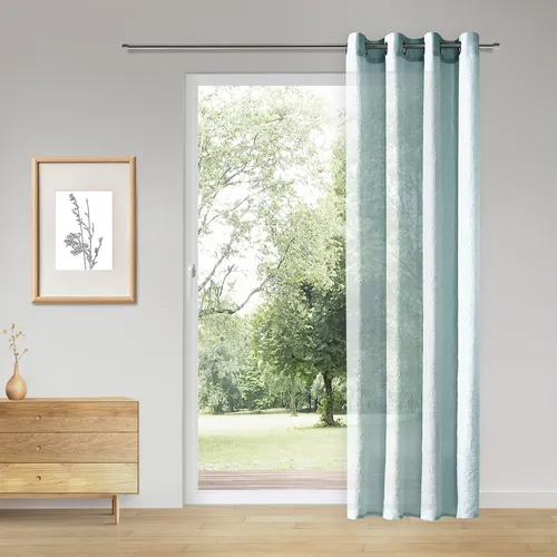 Gerster Vorhang Dalia, Ösen in türkis von Gerster