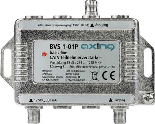 AXING BK-Teilnehmerverstärker BVS 1-01P15dB