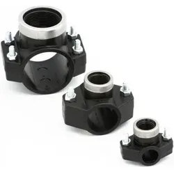 Gebo - Pe Rohr Anbohrsattel 50 Mm X 1 Zoll Innen-gewinde Anbohrschelle Anbohrschellen