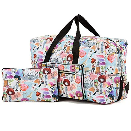 Arxus Große Faltbare Reisetasche Tragen Sie die Reisetasche am Wochenende über dem Gepäck mit Schultergurt