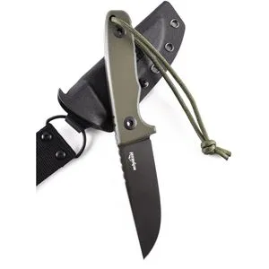 Schnitzel Schnitzmesser TRI - gerade Klinge 10,4 cm, rostfreier Schwedenstahl mit Dangler-Tragesystem und Feuerstahl-Rücken für Outdoor-Enthusiasten